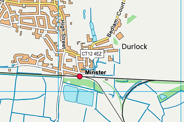 CT12 4EZ map - OS VectorMap District (Ordnance Survey)