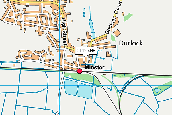 CT12 4HB map - OS VectorMap District (Ordnance Survey)