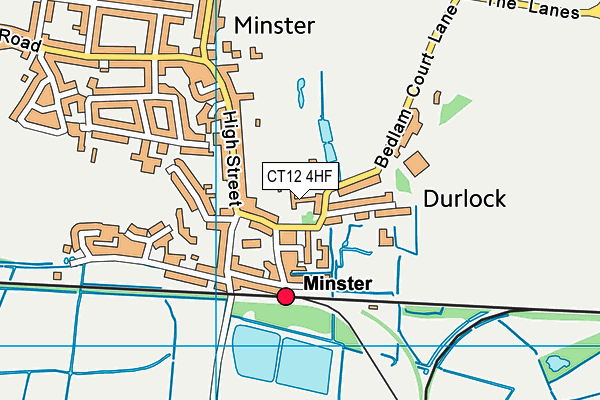 CT12 4HF map - OS VectorMap District (Ordnance Survey)