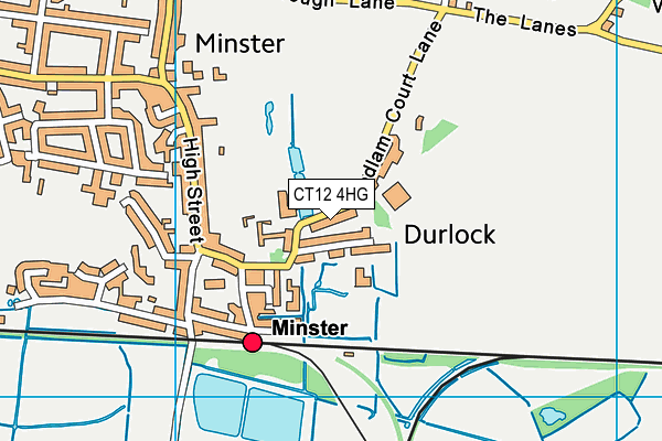 CT12 4HG map - OS VectorMap District (Ordnance Survey)