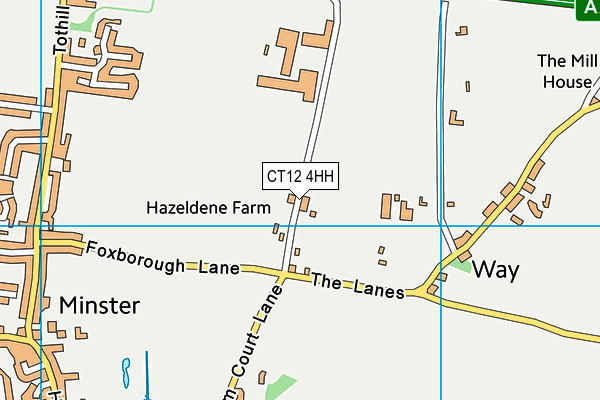CT12 4HH map - OS VectorMap District (Ordnance Survey)