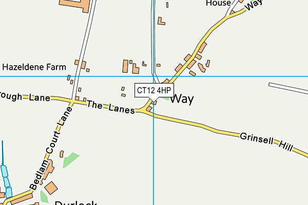 CT12 4HP map - OS VectorMap District (Ordnance Survey)