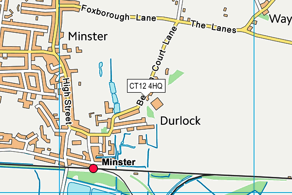 CT12 4HQ map - OS VectorMap District (Ordnance Survey)