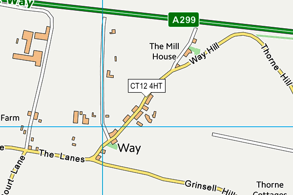 CT12 4HT map - OS VectorMap District (Ordnance Survey)