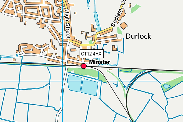 CT12 4HX map - OS VectorMap District (Ordnance Survey)