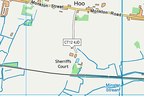 CT12 4JD map - OS VectorMap District (Ordnance Survey)