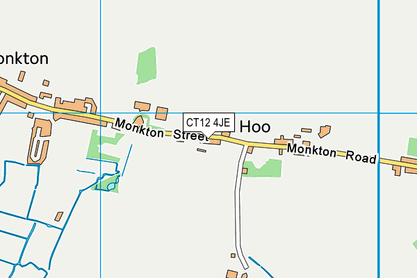 CT12 4JE map - OS VectorMap District (Ordnance Survey)