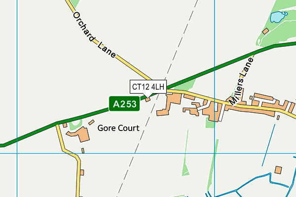 CT12 4LH map - OS VectorMap District (Ordnance Survey)