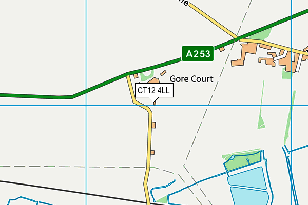 CT12 4LL map - OS VectorMap District (Ordnance Survey)