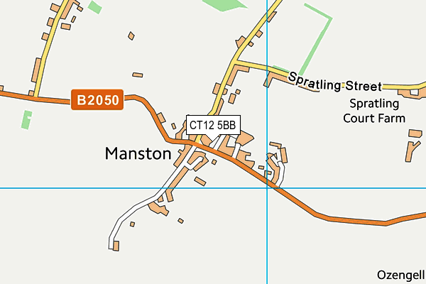 CT12 5BB map - OS VectorMap District (Ordnance Survey)