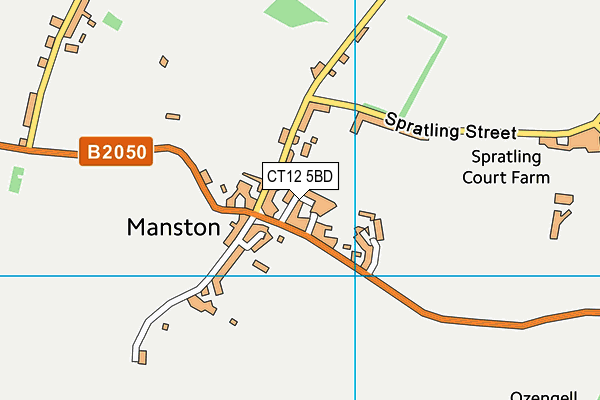 CT12 5BD map - OS VectorMap District (Ordnance Survey)