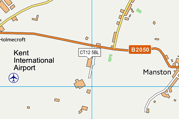 CT12 5BL map - OS VectorMap District (Ordnance Survey)