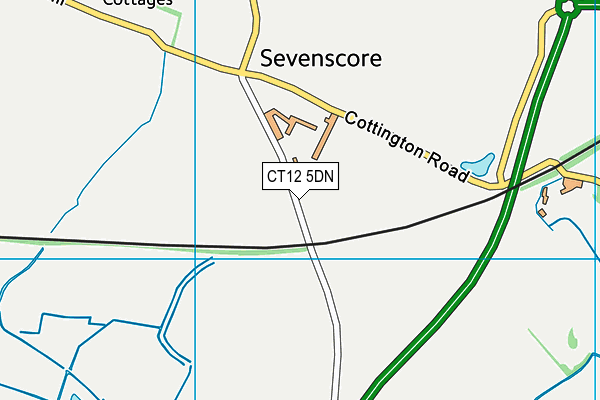 CT12 5DN map - OS VectorMap District (Ordnance Survey)