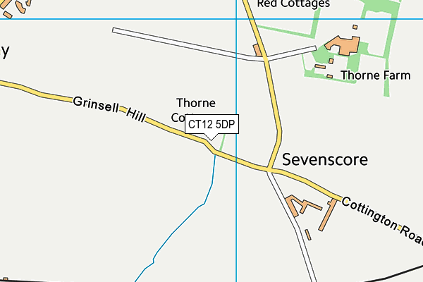 CT12 5DP map - OS VectorMap District (Ordnance Survey)