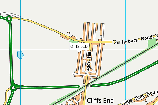 CT12 5ED map - OS VectorMap District (Ordnance Survey)