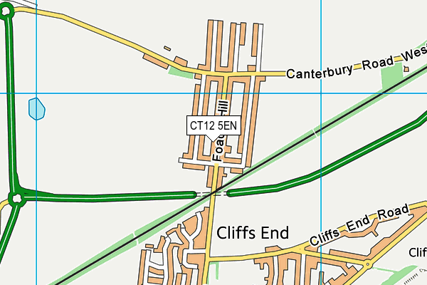 CT12 5EN map - OS VectorMap District (Ordnance Survey)