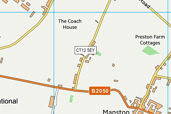 CT12 5EY map - OS VectorMap District (Ordnance Survey)