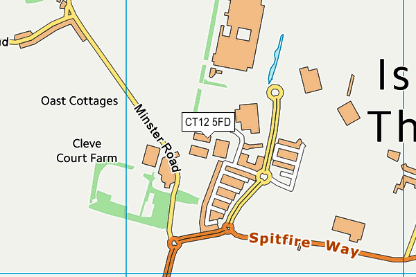 CT12 5FD map - OS VectorMap District (Ordnance Survey)