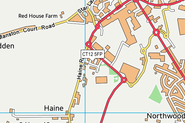 The Gym Group (Thanet) map (CT12 5FP) - OS VectorMap District (Ordnance Survey)