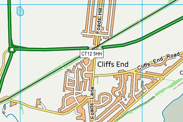 CT12 5HH map - OS VectorMap District (Ordnance Survey)