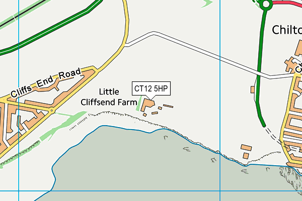 CT12 5HP map - OS VectorMap District (Ordnance Survey)