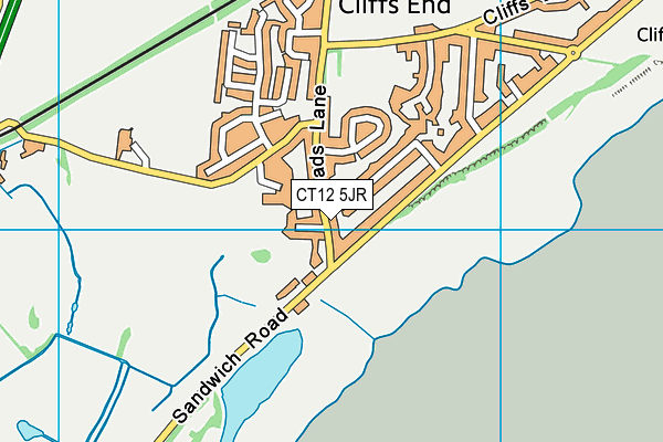 CT12 5JR map - OS VectorMap District (Ordnance Survey)