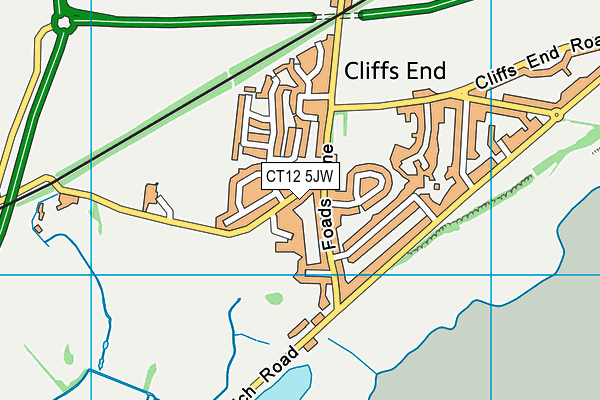 CT12 5JW map - OS VectorMap District (Ordnance Survey)