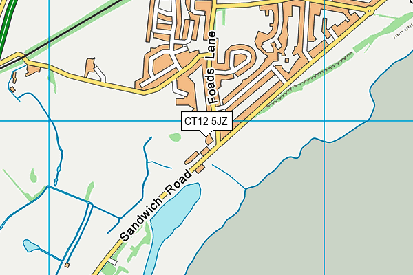 CT12 5JZ map - OS VectorMap District (Ordnance Survey)