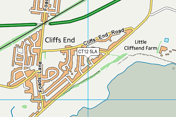 CT12 5LA map - OS VectorMap District (Ordnance Survey)