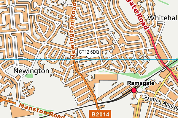 CT12 6DQ map - OS VectorMap District (Ordnance Survey)