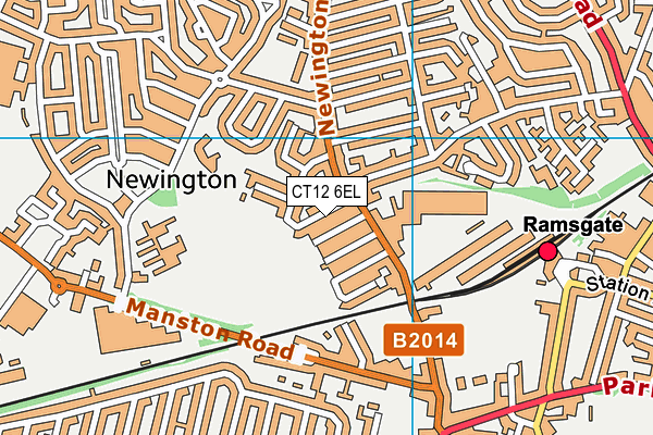 CT12 6EL map - OS VectorMap District (Ordnance Survey)