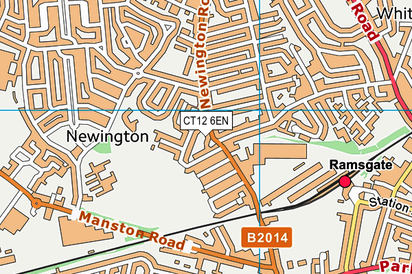 CT12 6EN map - OS VectorMap District (Ordnance Survey)