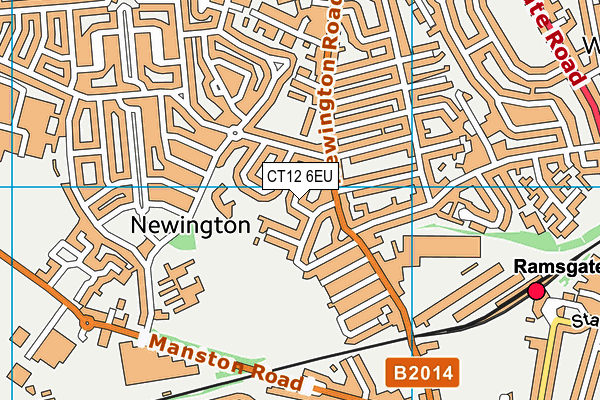 CT12 6EU map - OS VectorMap District (Ordnance Survey)