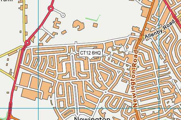 CT12 6HQ map - OS VectorMap District (Ordnance Survey)