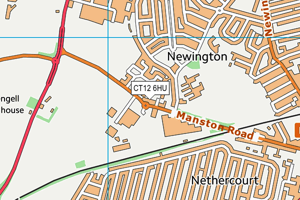 CT12 6HU map - OS VectorMap District (Ordnance Survey)