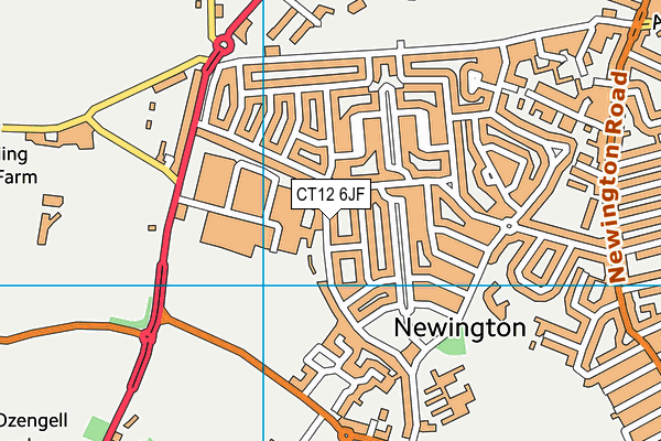 CT12 6JF map - OS VectorMap District (Ordnance Survey)