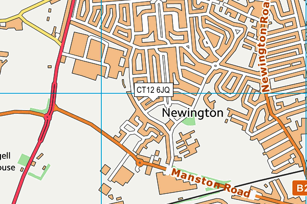 CT12 6JQ map - OS VectorMap District (Ordnance Survey)