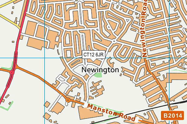 CT12 6JR map - OS VectorMap District (Ordnance Survey)