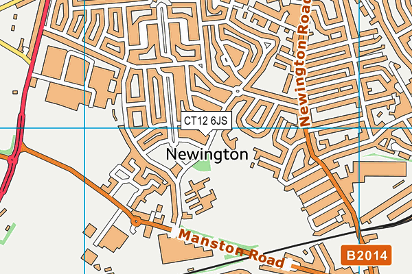 CT12 6JS map - OS VectorMap District (Ordnance Survey)