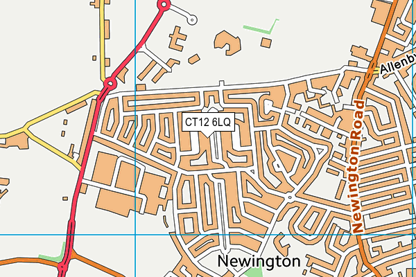 CT12 6LQ map - OS VectorMap District (Ordnance Survey)