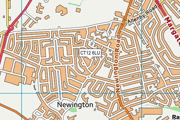 CT12 6LU map - OS VectorMap District (Ordnance Survey)