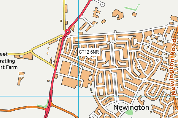 CT12 6NR map - OS VectorMap District (Ordnance Survey)