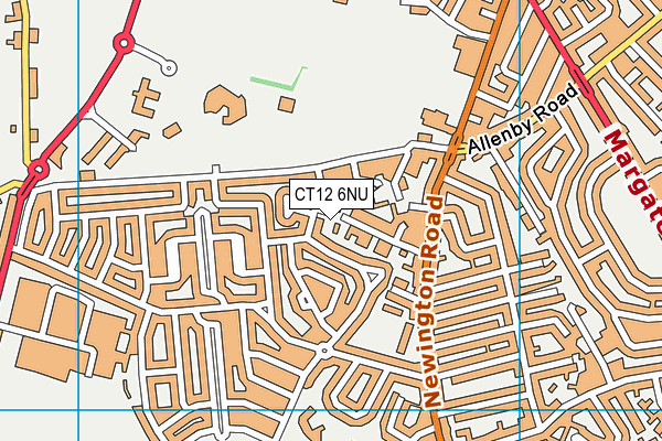 CT12 6NU map - OS VectorMap District (Ordnance Survey)
