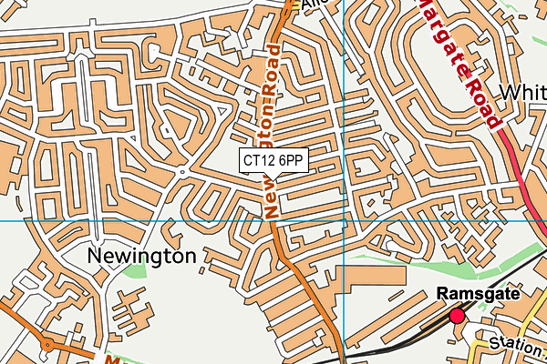 CT12 6PP map - OS VectorMap District (Ordnance Survey)