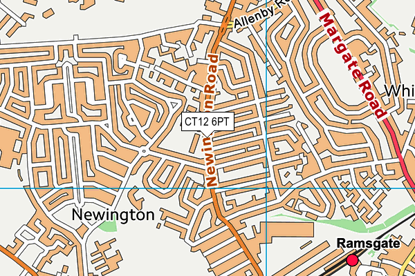 Small Haven School map (CT12 6PT) - OS VectorMap District (Ordnance Survey)