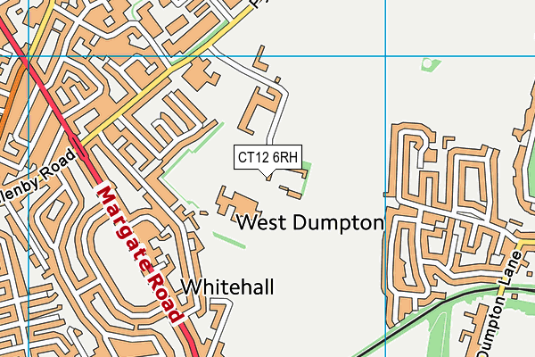 CT12 6RH map - OS VectorMap District (Ordnance Survey)