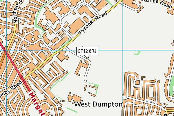 CT12 6RJ map - OS VectorMap District (Ordnance Survey)