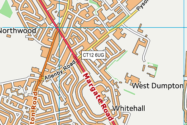 CT12 6UG map - OS VectorMap District (Ordnance Survey)