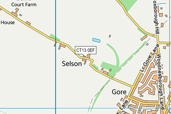 CT13 0EF map - OS VectorMap District (Ordnance Survey)