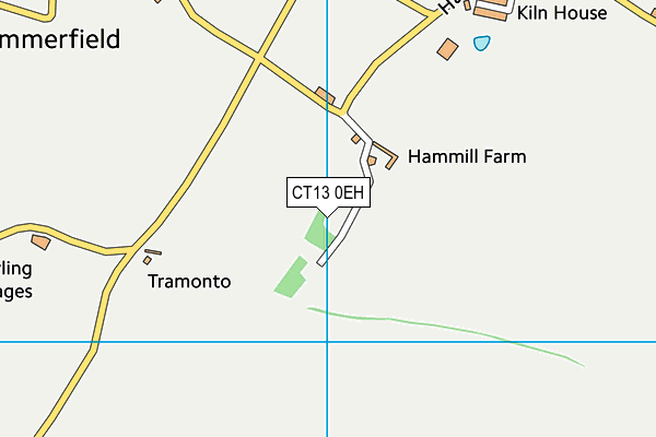CT13 0EH map - OS VectorMap District (Ordnance Survey)